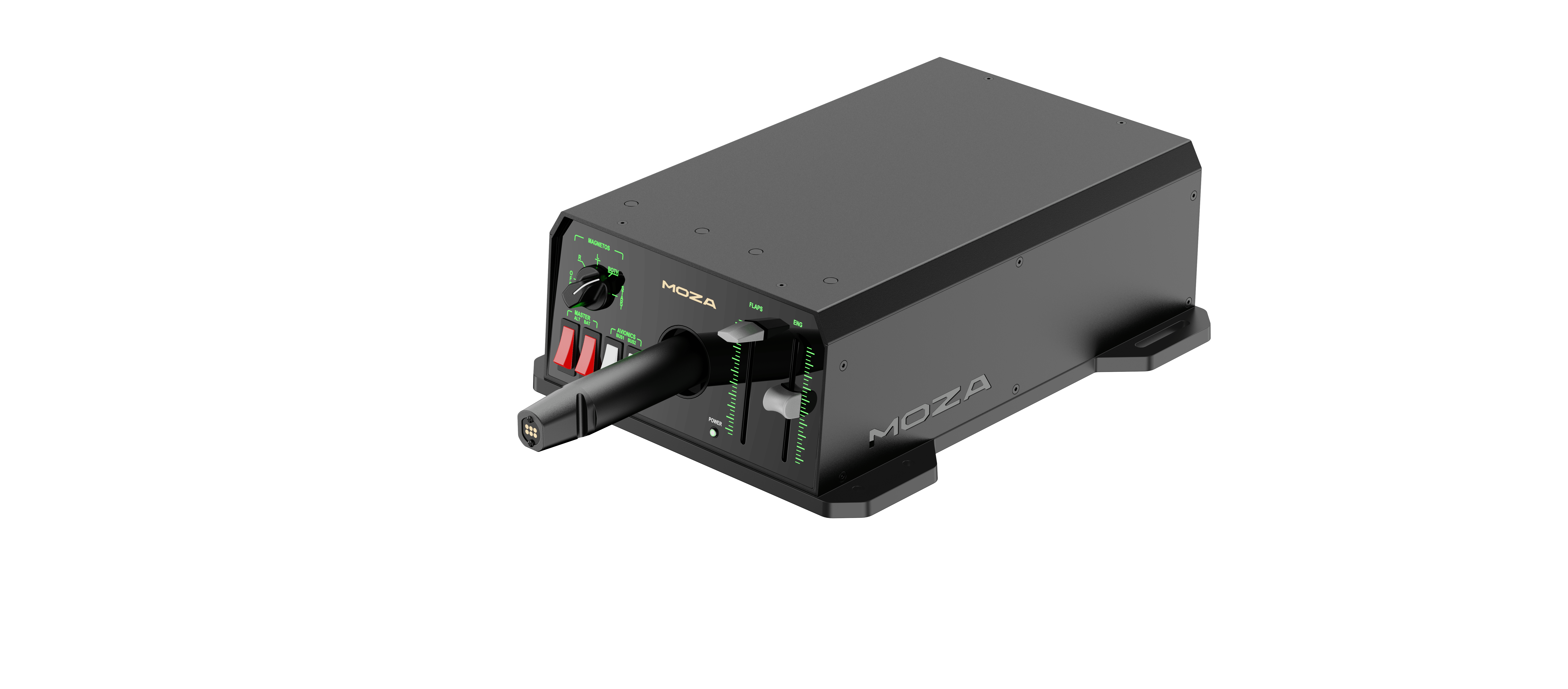 Moza AY90 Yoke - side view